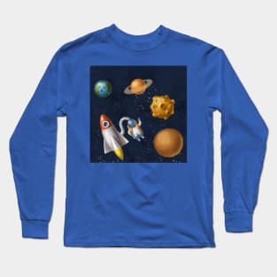 Astronaut in space Long Sleeve T-Shirt